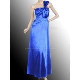 Вечернее синее платье с открытым плечем - РАЗНОЕ