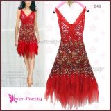 Красное коктейльное платье в паетках - РАЗНОЕ