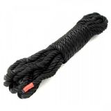Веревка для связывания черная шелковая Special Silk Rope, 10 метров - 