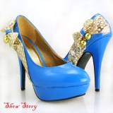 Синие туфли - Обувь женская