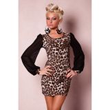 Модное леопардовое мини-платье - Платья