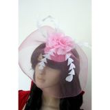 Розовая шляпка с вуалью - Шляпки