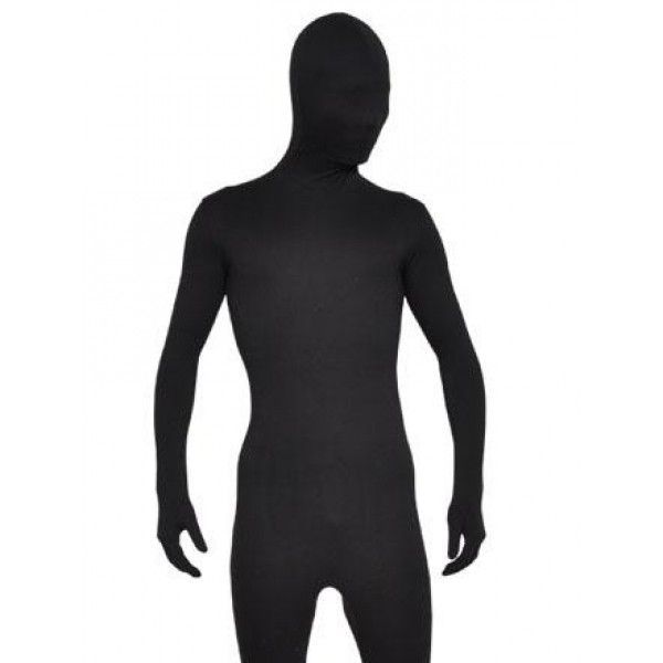 Сексуальный черный костюм из лайкры
