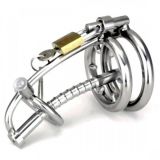 sylum Locking Chastity Cage Prince‘s Wand Penis Prison with a Removable Head Ring - 