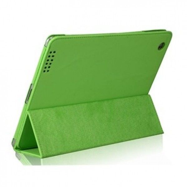 Кожаный защитный чехол для New iPad (зеленый)