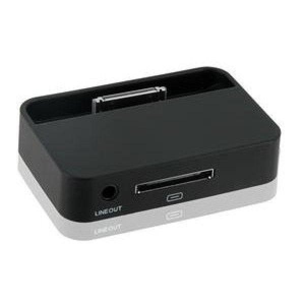 High-grade Compact Mobile Power Charge Station Dock for iPhone/iPod (Black)