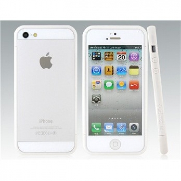 Plastic Frame Bumper for iPhone 5 (White)