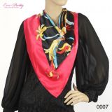 Шелковый шарф с цветочным принтом - Шарфы, платки