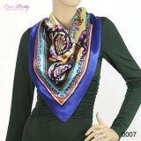 Шелковый шарф с цветочным принтом - Шарфы, платки