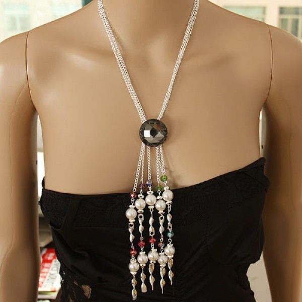 Купить онлайн Ожерелье с большими камнями фото цена акция распродажа