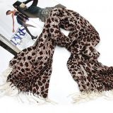 Стильный леопардовый шарф - Шарфы, платки