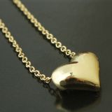 Металлическое ожерелье с объемным сердечком - Подвески и ожерелья
