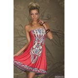 Retro Boho Red Paisley Casual Sun Bech Short Dress Clubwear - Платья