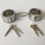 BDSM () - Stainless steel bolt lock handcuffs