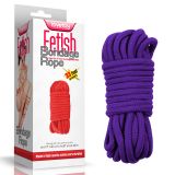 Фиолетовая веревка для связывания Fetish Bondage Rope, 10 метров - 