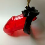 БДСМ - Пояс верности Rikers Locking Chastity Device Red