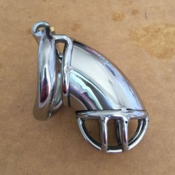 New Stainless Steel Male Chastity Device / Stainless Steel Chastity Cage - 