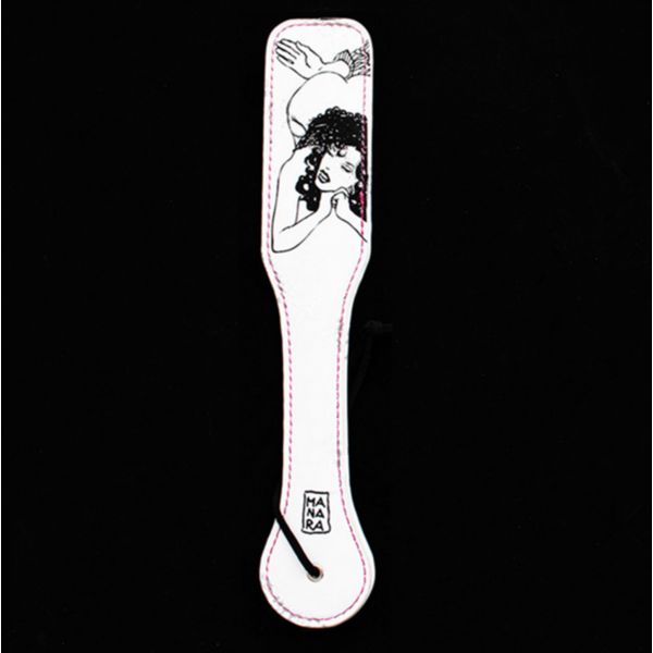 BDSM (БДСМ) - Шлепалка белая с рисунком