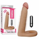 Насадка на пенис для анальной стимуляции The Ultra Soft Double Vibrating 6.25 - 