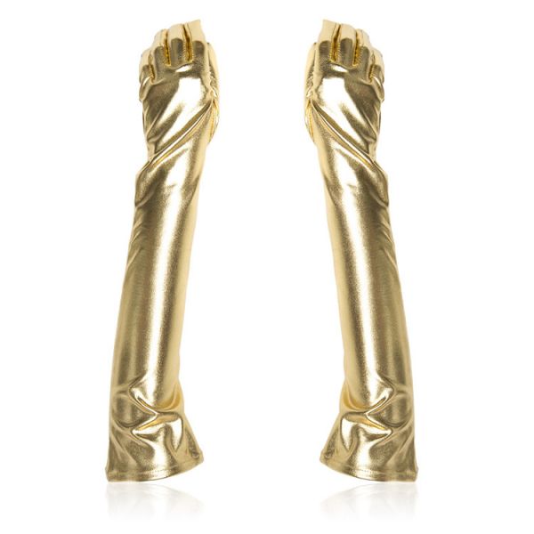 BDSM (БДСМ) - Золотистые виниловые перчатки