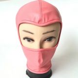 Latest PU-Leather Hood Showing Eyes PINK - 