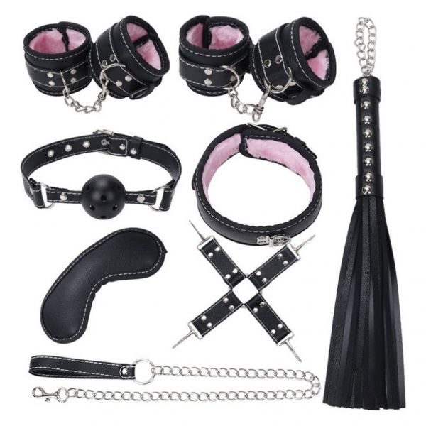 BDSM () -        Leather Plush Set ZR019
