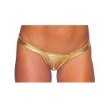BDSM () - Women Fashion Gold Leather Panties