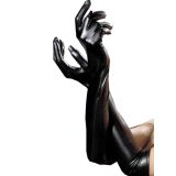 BDSM () - Black Leather Long Glove