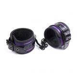  - Purple bright Surface Leather Handcuffs