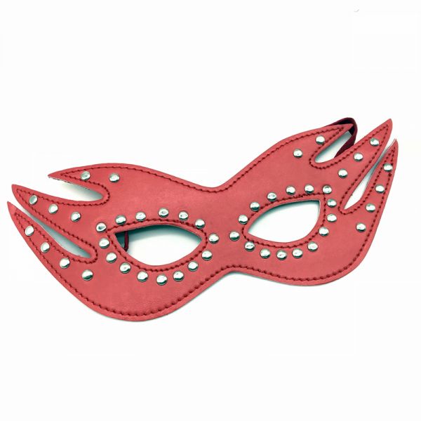 BDSM () -    Leather Cat Mask Red