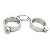  - Male Stainless Steel Wrist Restraints Handcuffs