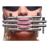 BDSM () -       Stainless Steel Lips and Tongue Press