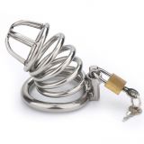 BDSM () - Stainless Steel Male Chastity Cage Devices Arc Ring