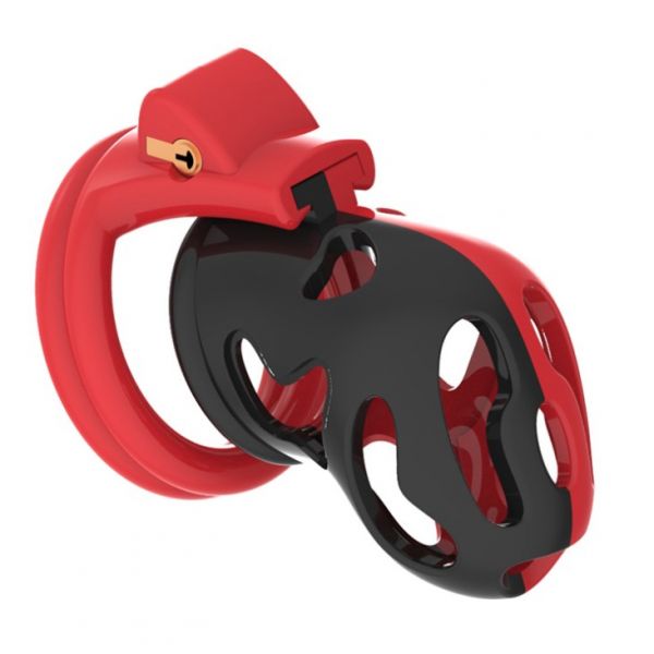 BDSM () - Male Chastity Device Cocks Cage Red