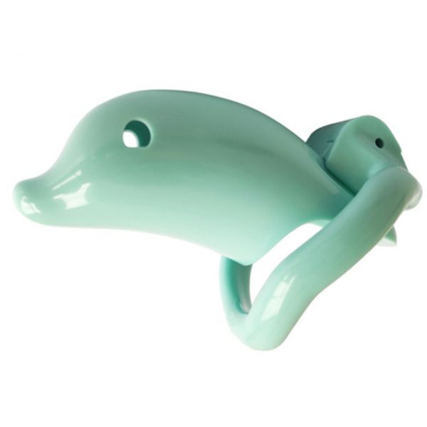 BDSM () - New Dolphin Type Male Chastity Device cyan