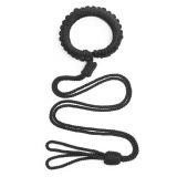 БДСМ - new braided rope collar with long hauling rope Black