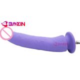 Фаллоимитатор насадка фиолетовая для секс-машин Bdsm4u - 