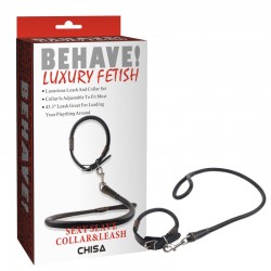 БДСМ - Ошейник с поводком Sexy Slave Collar and Leash