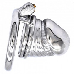 BDSM () - Stainless Steel Glans Shape Chastity Device