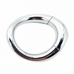 Stainless Steel Magnet Curved Penis Ring Small - 