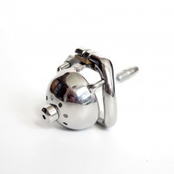 2017 New Stainless Steel Male Chastity Device / Stainless Steel Chastity Cage ZS077 - 