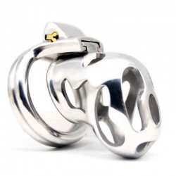  - Stainless Steel Male Chastity Device / Stainless Steel Chastity Cage ZQ226-Steel