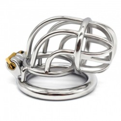 BDSM () - new pattern stainless steel chastity device cock cage NEW-188