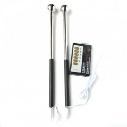 Electro-sex Teat & Clitoral Stimulation Stick Dual Output - 