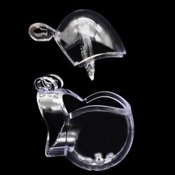 2020 Egg Shape Fully Restraint Male Chastity Devices With Thorn Ring Medium - 