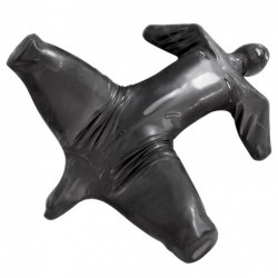 БДСМ - black prisoner patent leather body tights