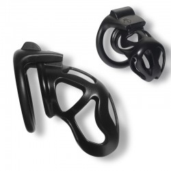 BDSM () - 3D printing resin new pattern chastity device black NEW-185 Tall