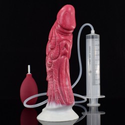 Дилдо фантастической формы из жидкого силикона, сквиртующий оргазм - 