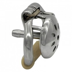 Stainless Steel Male Chastity Device Super Small Cock Cage - 