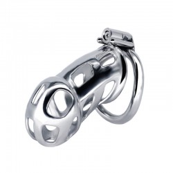 Newly designed stainless steel Cobra chastity device ZC216 - 